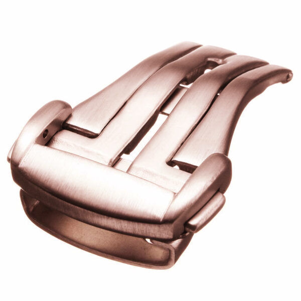 Rose Gold Folding Clasp Buckle for Seiko Mods Speedmaster, Planet Ocean in Stainless Steel - 16,18,20mm