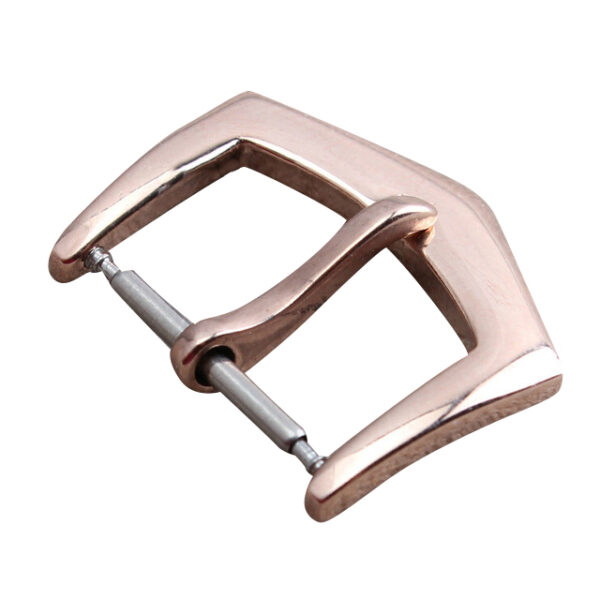Rose Gold Pin Buckle for Calatrava Seiko Mods Stainless Steel - 16, 18mm