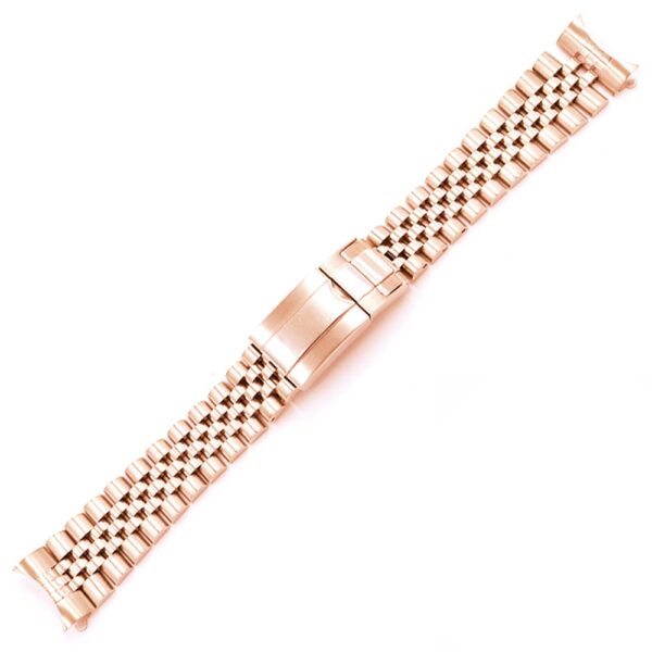 Rose Gold Strap Bracelet Jubilee for Datejust Mod 19,20mm Stainless Steel
