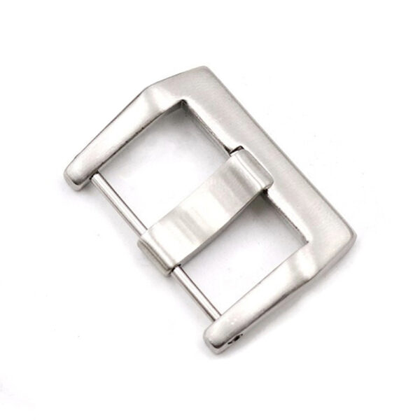 Silver Pin Buckle for Seiko Mods Stainless Steel - 24mm