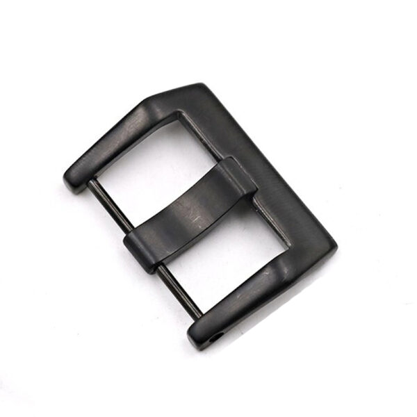 Black PVD/DLC Pin Buckle for Seiko Mods - Stainless Steel - 24mm