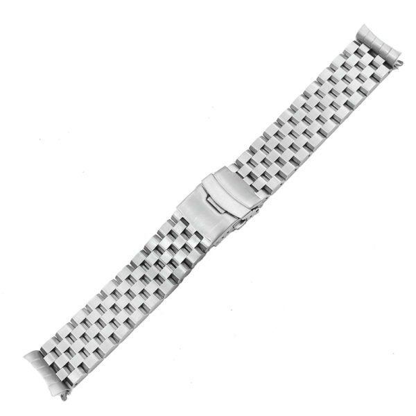 Silver Strap Bracelet for Seiko 22mm In Stainless Steel