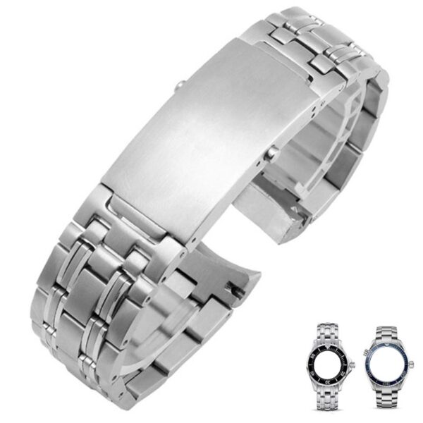 Steel Bracelet for Seamaster 007 Planet Ocean Mod Band Push Buckle