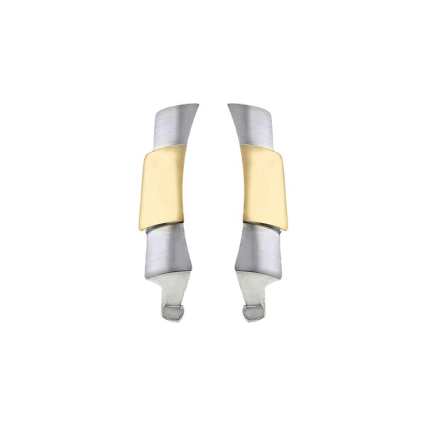 Two-Tone Gold End Links for Seiko Mods Submariner, GMT, Datejust 20, 21mm Stainless Steel