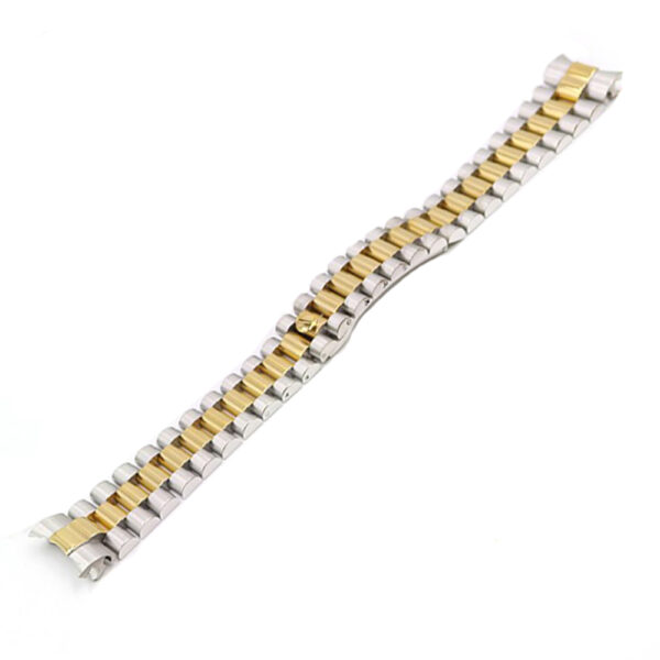 Two-Tone Steel & Gold Strap Bracelet President for Datejust Mod Solid End Link 13,20mm Stainless Steel