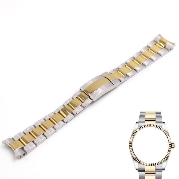 Two-tone Yellow Gold/Steel Strap for DateJust Mod - Stainless Steel