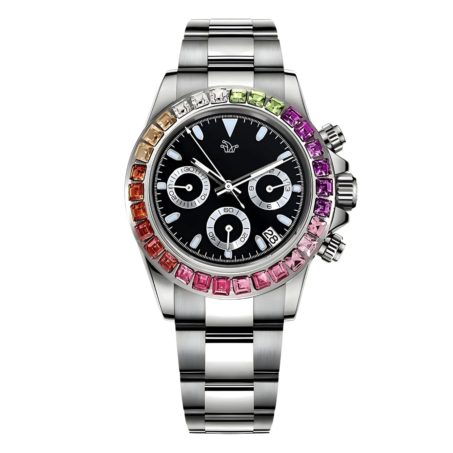 Rainbow Steel Mod Daytona – Custom VK63 Watch