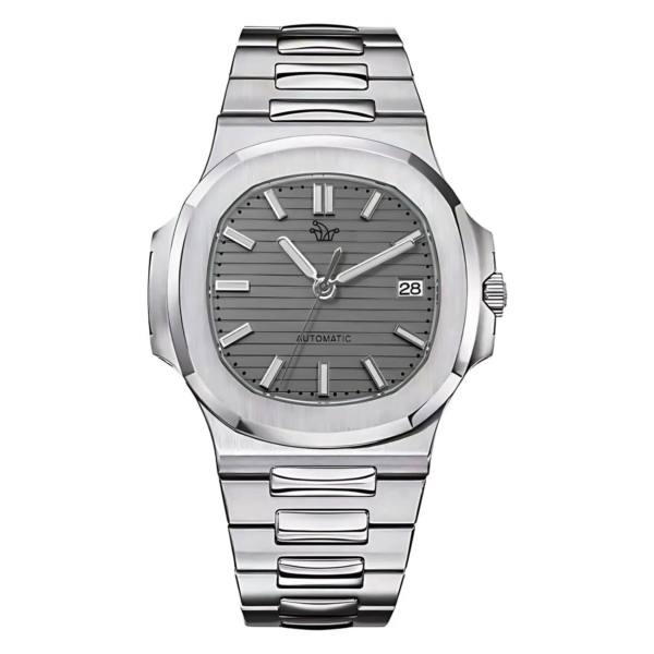 Grey Seiko Mod Nautilus – Custom NH35 Automatic Watch