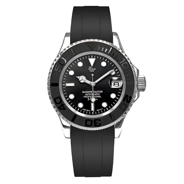 Seiko Mod Yacht-Master with Rubber Bracelet – Custom NH35 Automatic Watch