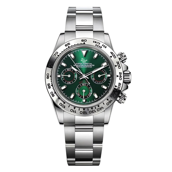 Seiko Mod Green Daytona – Custom VK63 Watch