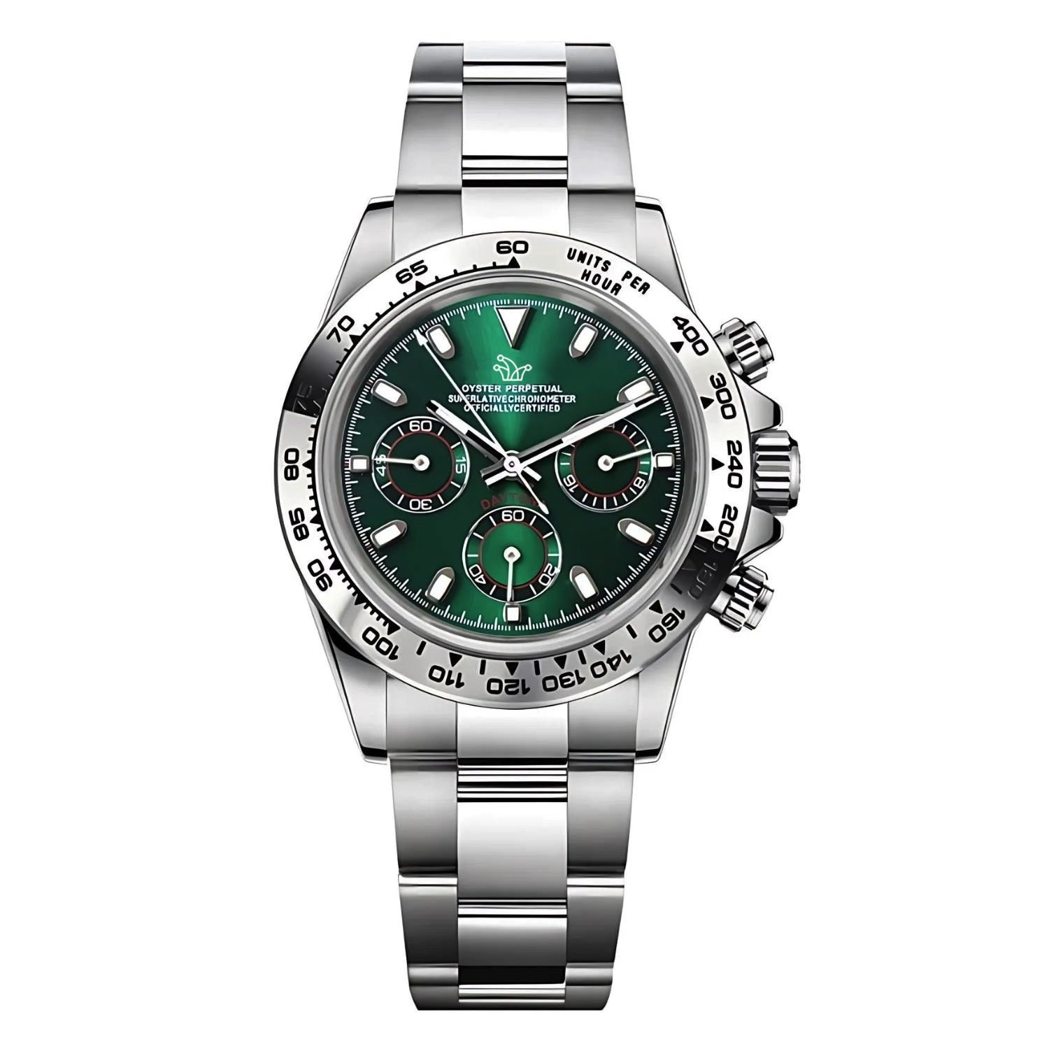 Seiko Mod Green Daytona – Custom VK63 Watch
