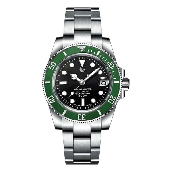 Green Seiko Mod Submariner Kermit II – Custom NH35 Automatic Watch
